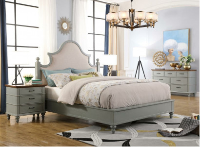 Luxury Bedroom Set Design Bed 2x Nightstands Dresser Set Beds Hotel